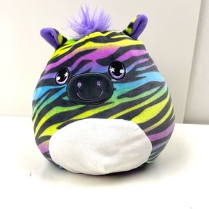 Squishmallow Ravalia Zebra Stuffed Animal Rainbow